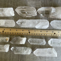 Extra Large Natural Clear Quartz Points, 2 to 7 Inch Quartz Crystals, Grade B