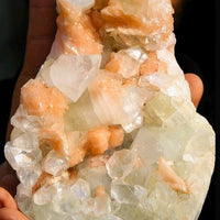 Apophyllite Point & Stilbite Crystal Cluster 5lb  Reiki Energy Stone 20×13cm
