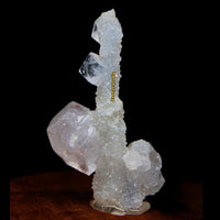 Apophyllite Rare Cluster Matrix 7cm 180g Shiny Tower Crystal Specimen from India