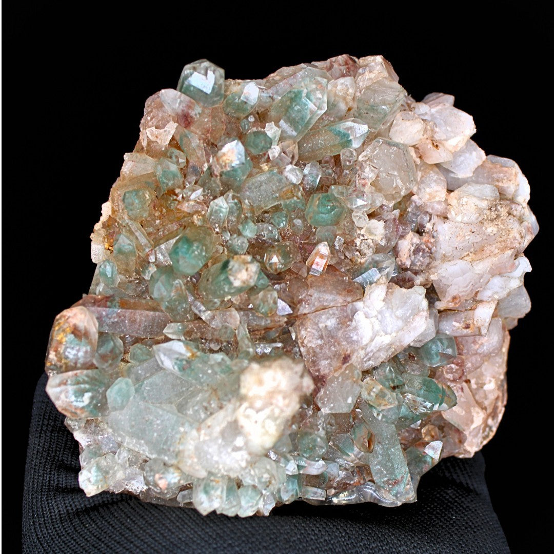 826g Green Himalayan Clear Quartz Cluster Rare Mineral Specimen from India