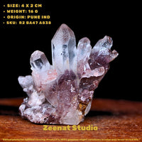 Red Phantom Quartz 103g Raw Crystal Cluster Healing Mineral from India