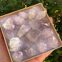 Spirit Quartz Clusters Crystal Collection Box: 6 - 7 oz Box Lot, 11 - 14 Pieces
