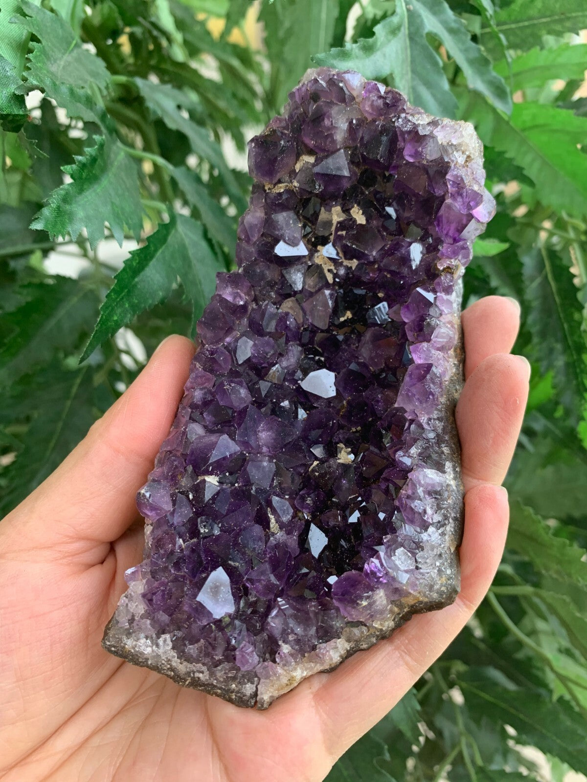 Deep Purple Amethyst Cluster From Uruguayan, Amethyst Geode, Raw Amethyst