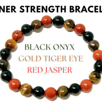 8 mm Bead Gemstone Bracelets: BUY 3 GET 1 FREE! (Stretch Crystal Bead Bracelets)