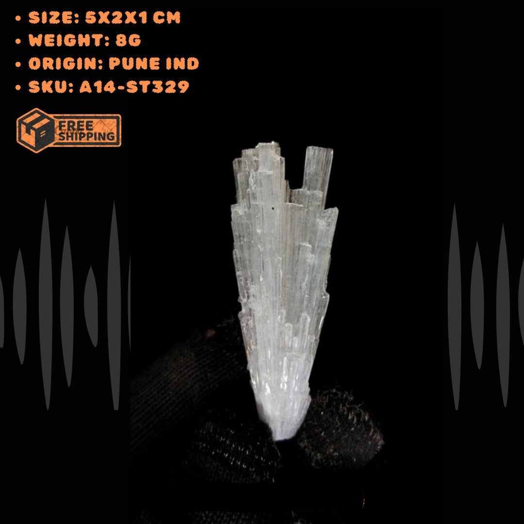 Scolecite Meditation Stone 8g  Calming Crystal for Peace, Sleep & Reiki