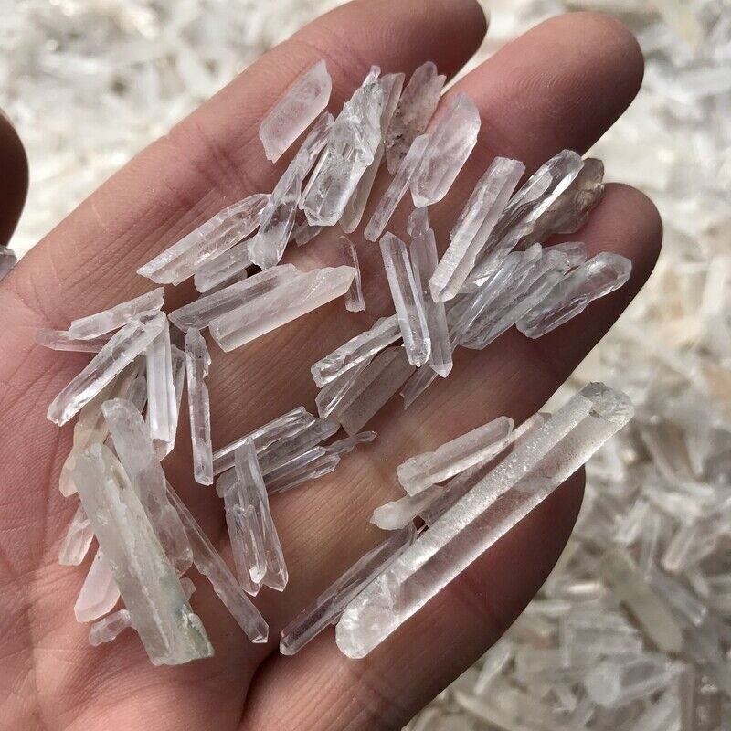 Lot Natural Clear Quartz Crystal Points 1/2Lb Terminated Wand Healing