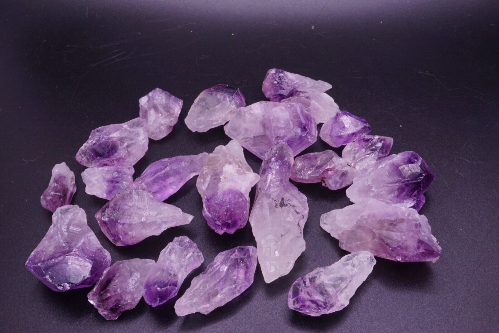 Amethyst Points 1/4 Lb Natural Dark Purple Crystal Points Gemstone Specimens