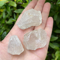 Natural Rough Clear Quartz Chunks, 1-2" Raw Clear Quartz, Pick How Many