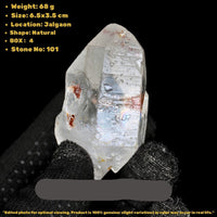 Clear Quartz Crystal 68g 6.5x3.5 cm Natural Point Collector Healing Stone
