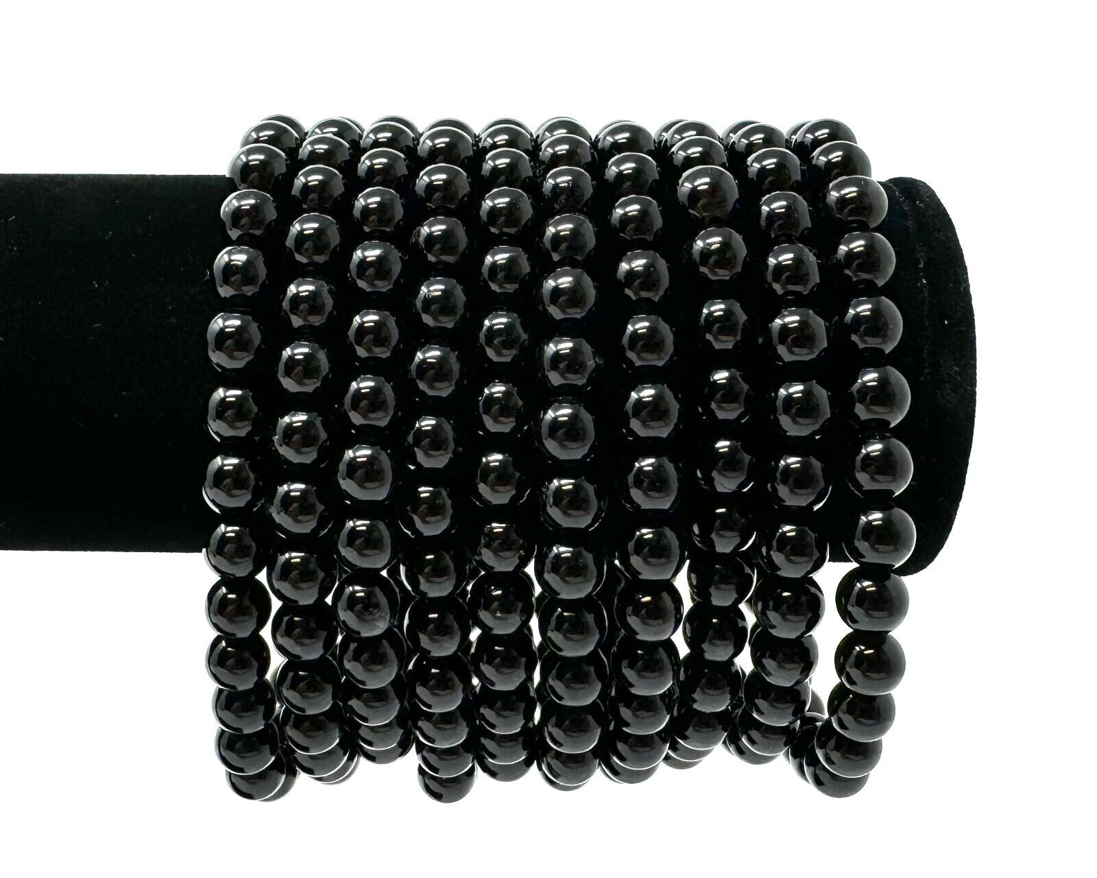 6 mm Bead Gemstone Bracelets BUY 3 GET 1 FREE - Dainty Stretch Crystal Bracelets