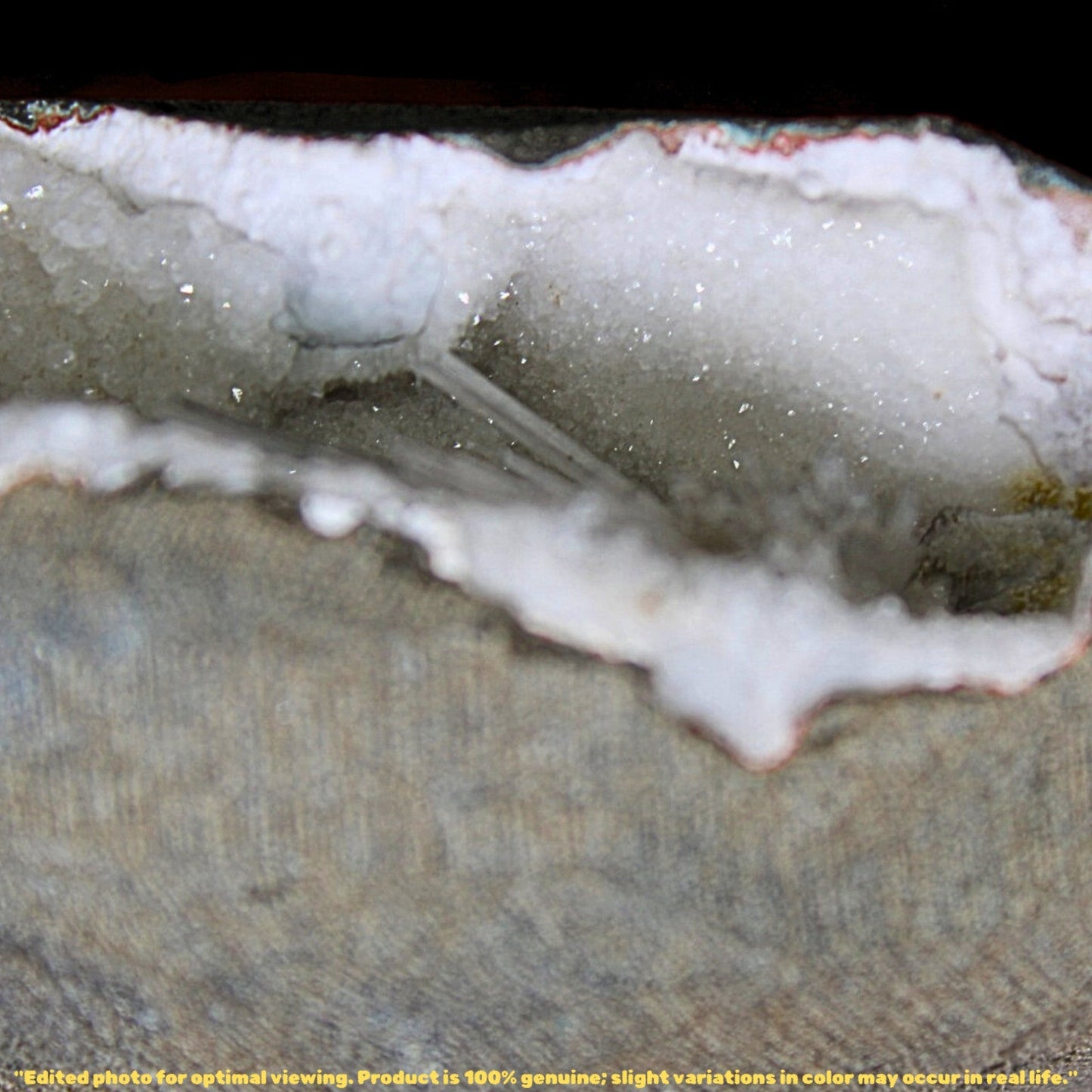 Raw Scolecite Geode 136g Healing Crystal Cluster Energy Stone India