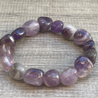 Wholesale Grade A++ Gemstone Nugget Bracelet, Choose from 18 Gemstone Types