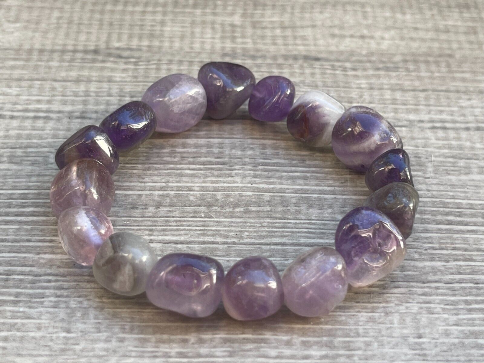 Wholesale Grade A++ Gemstone Nugget Bracelet, Choose from 18 Gemstone Types