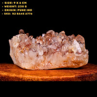 Phantom Clear Quartz 238g Reiki Chakra Stone for Spiritual Healing