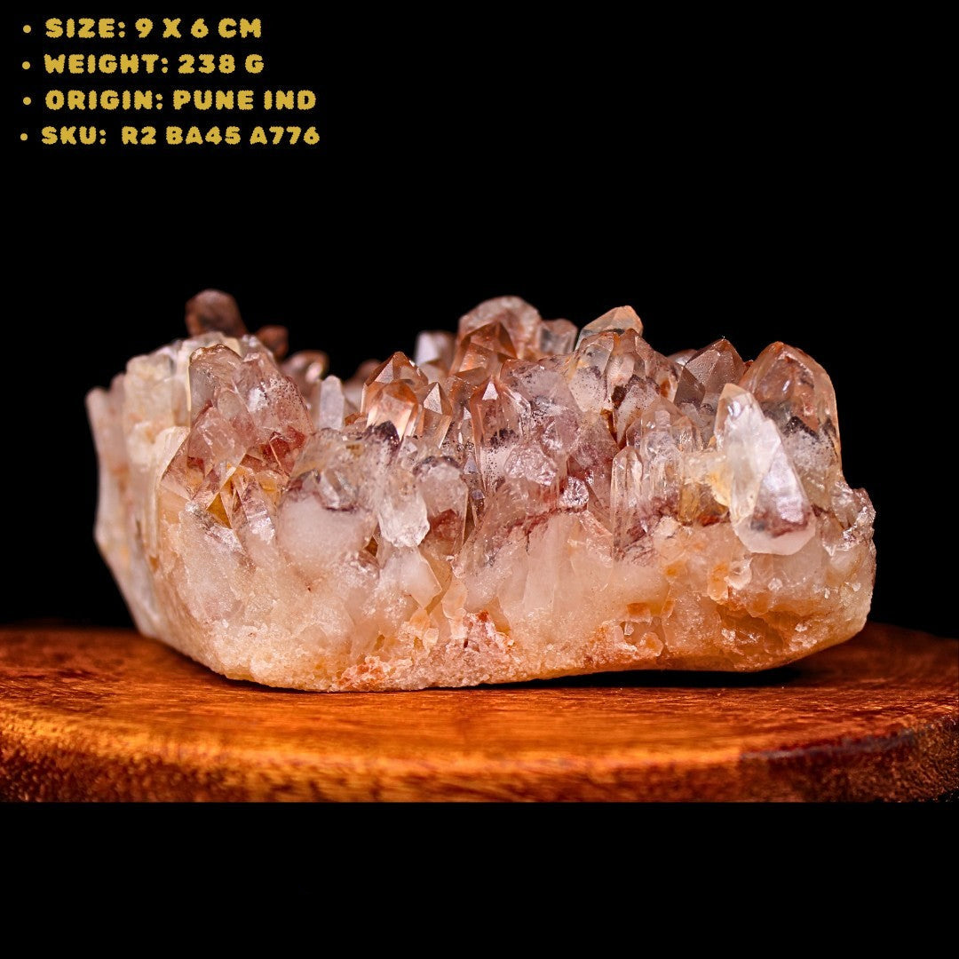 Phantom Clear Quartz 238g Reiki Chakra Stone for Spiritual Healing