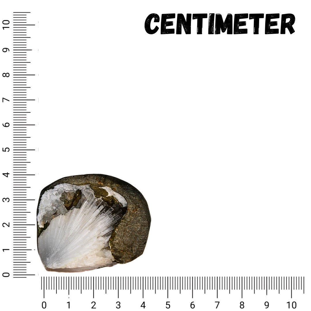 Scolecite Geode 90g High-Vibe Reiki Healing Crystal Chakra Energy Stone