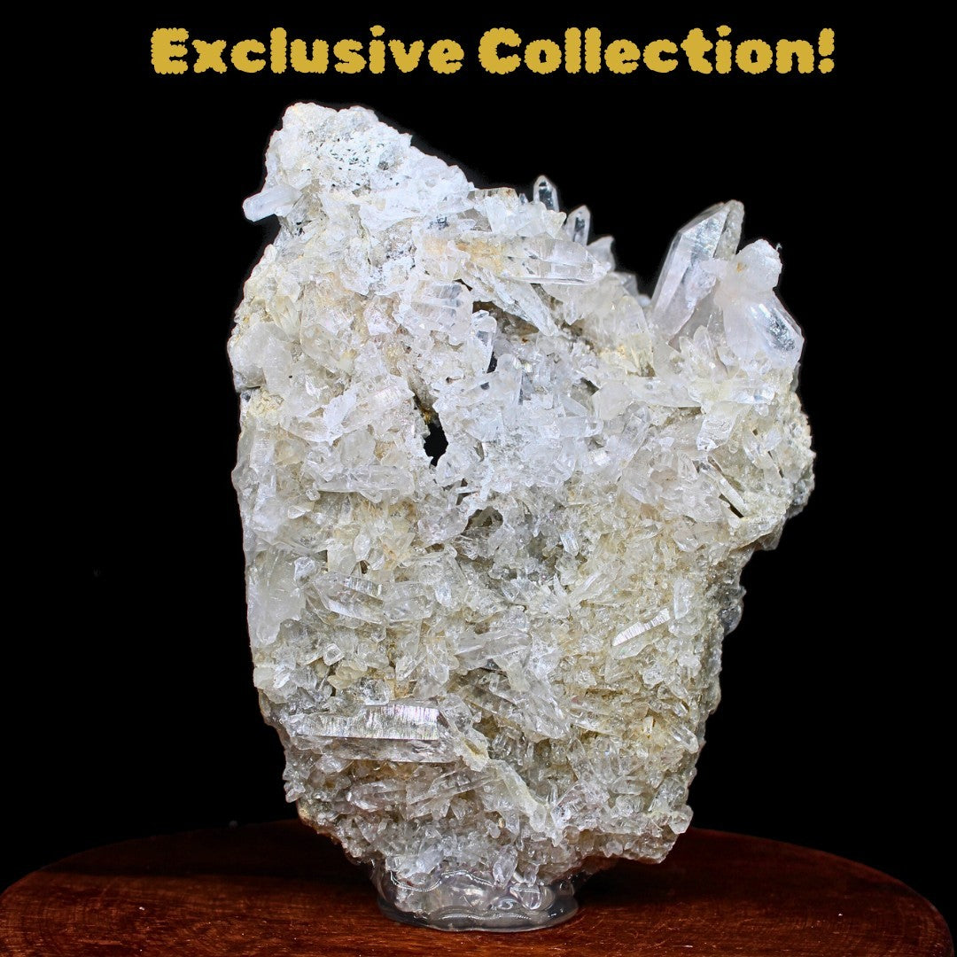 Himalayan Clear Quartz Cluster 192g Rare Mineral Specimen 11x8 cm India