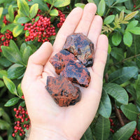 Raw Natural Mahogany Obsidian Crystals - Choose How Many - Raw Obsidian Stones