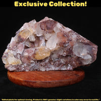 Phantom Quartz Cluster 510g 14x8 cm Rare Natural Crystal Healing Specimen