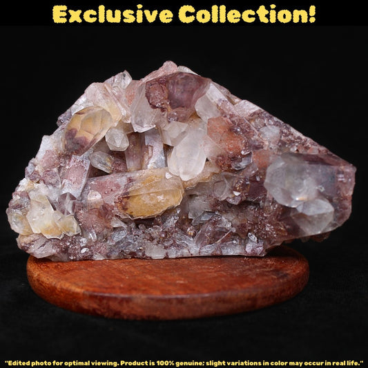 Phantom Quartz Cluster 510g 14x8 cm Rare Natural Crystal Healing Specimen