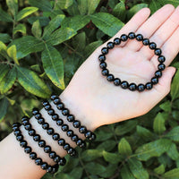 8 mm Bead Gemstone Bracelets: BUY 3 GET 1 FREE! (Stretch Crystal Bead Bracelets)