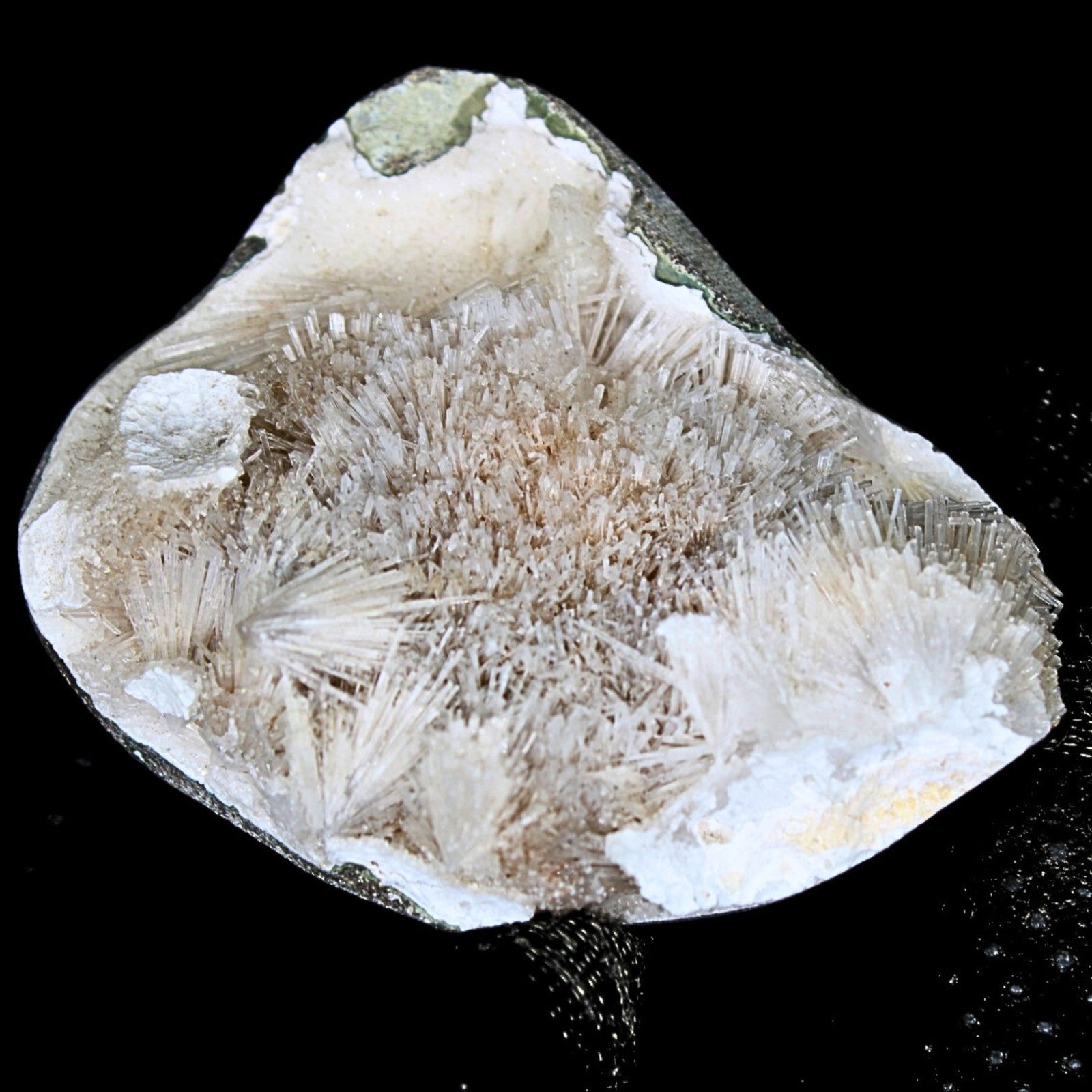 162g Scolecite Geode Natural Radiating Crystal Mineral Specimen India