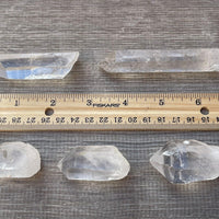 Grade A+++ Natural Clear Quartz Crystal Points, 1.5 to 3.5 Inches Long, 1-2 oz
