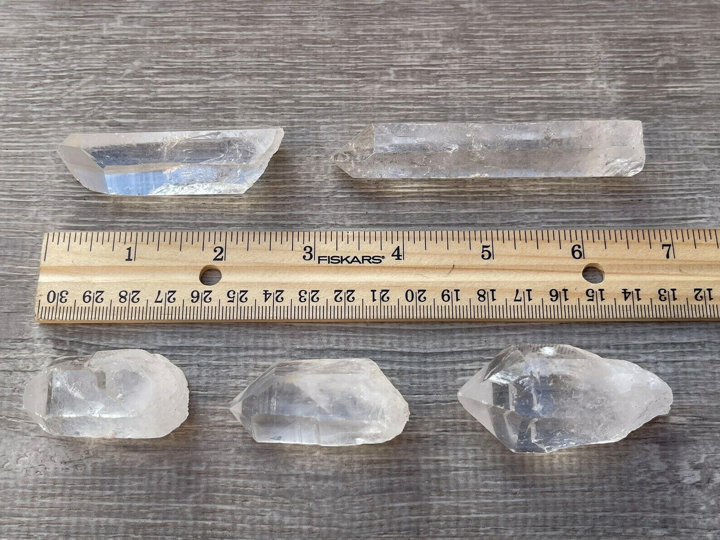 Grade A+++ Natural Clear Quartz Crystal Points, 1.5 to 3.5 Inches Long, 1-2 oz