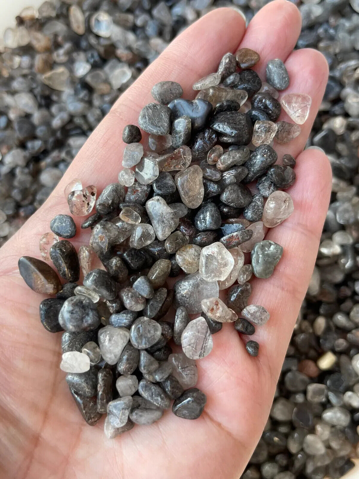 Grade A++ Semi Tumbled Gemstone Mini Chips 3 - 18 mm, Choose From 4 oz to 3 lbs