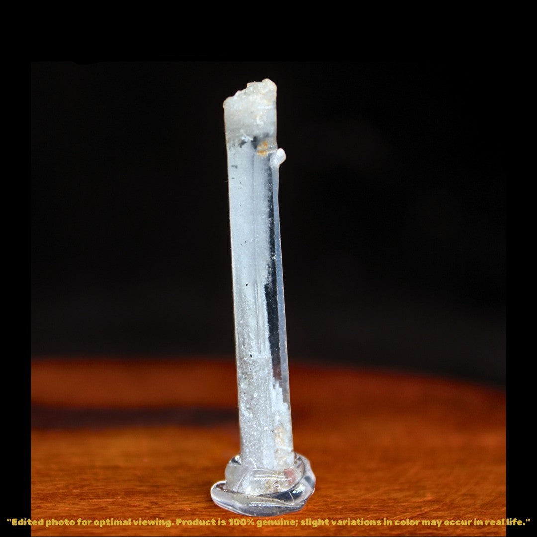 Mini Clear Quartz Crystal 2g 4x1 cm Natural Raw Pocket Stone from India