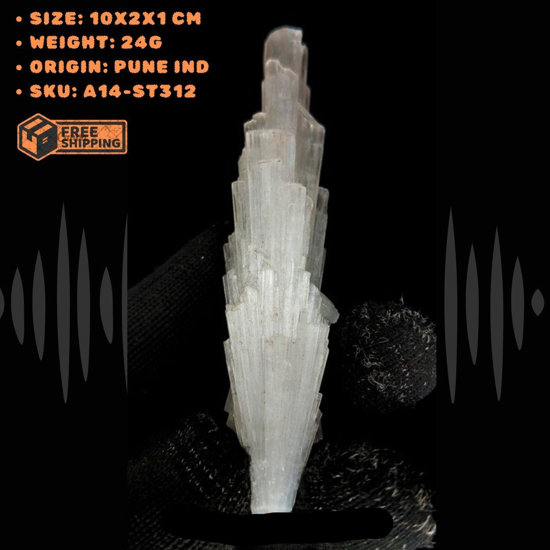 Scolecite Crystal Cluster 24g Healing Stone for Peace, Sleep & Meditation
