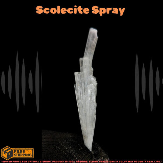 Natural Scolecite Crystal 5g White Zeolite Mineral from India