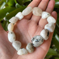 Wholesale Grade A++ Gemstone Nugget Bracelet, Choose from 18 Gemstone Types