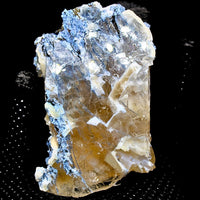 456g Calcite with Mordenite & Blue Chalcedony Rare Rainbow Inclusion Specimen