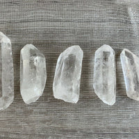 1/2 Lb Quartz Crystal Point Collection, 1.5" - 3.5" Natural Clear Quartz Points