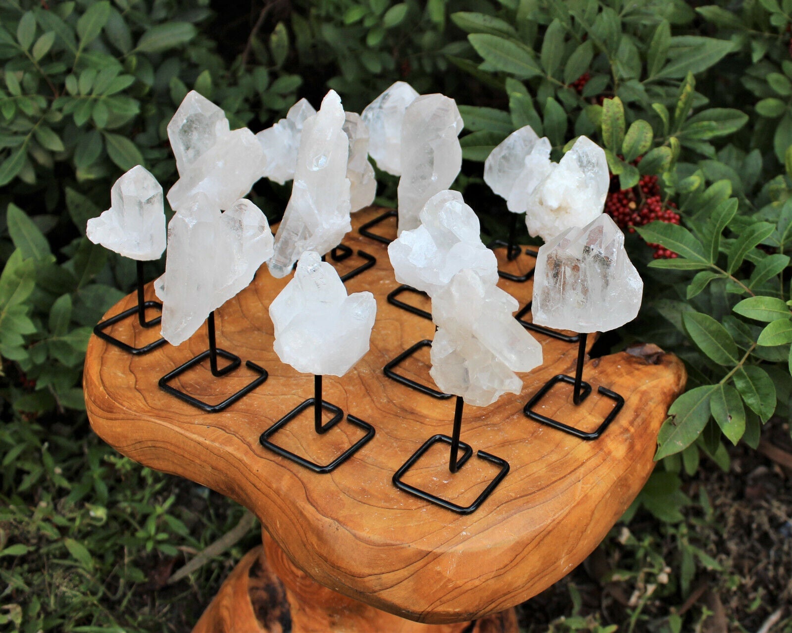 Clear Quartz Cluster Natural Crystal Décor Premium Raw Quartz from india