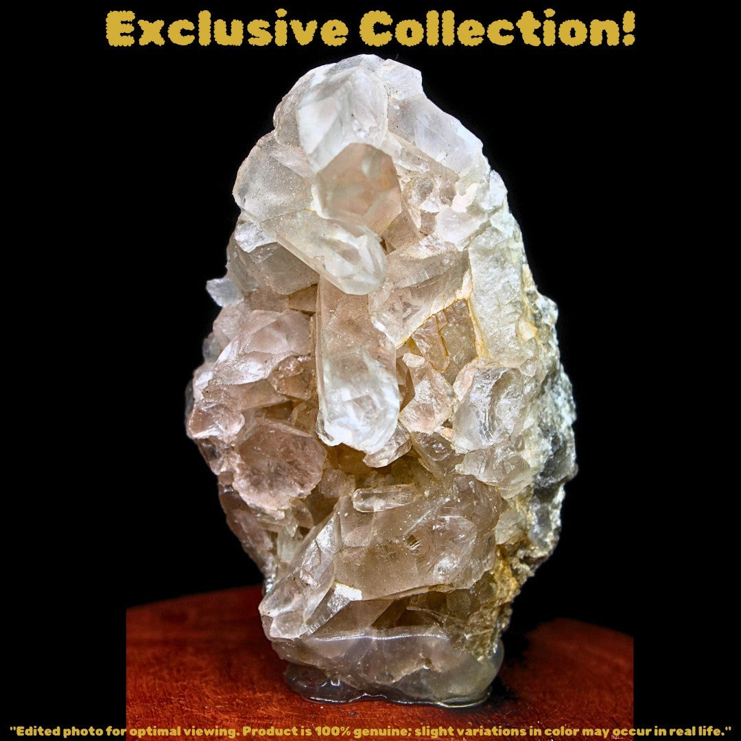 Himalayan Quartz Cluster 158g – Natural Clear Crystal 10x6 cm from India