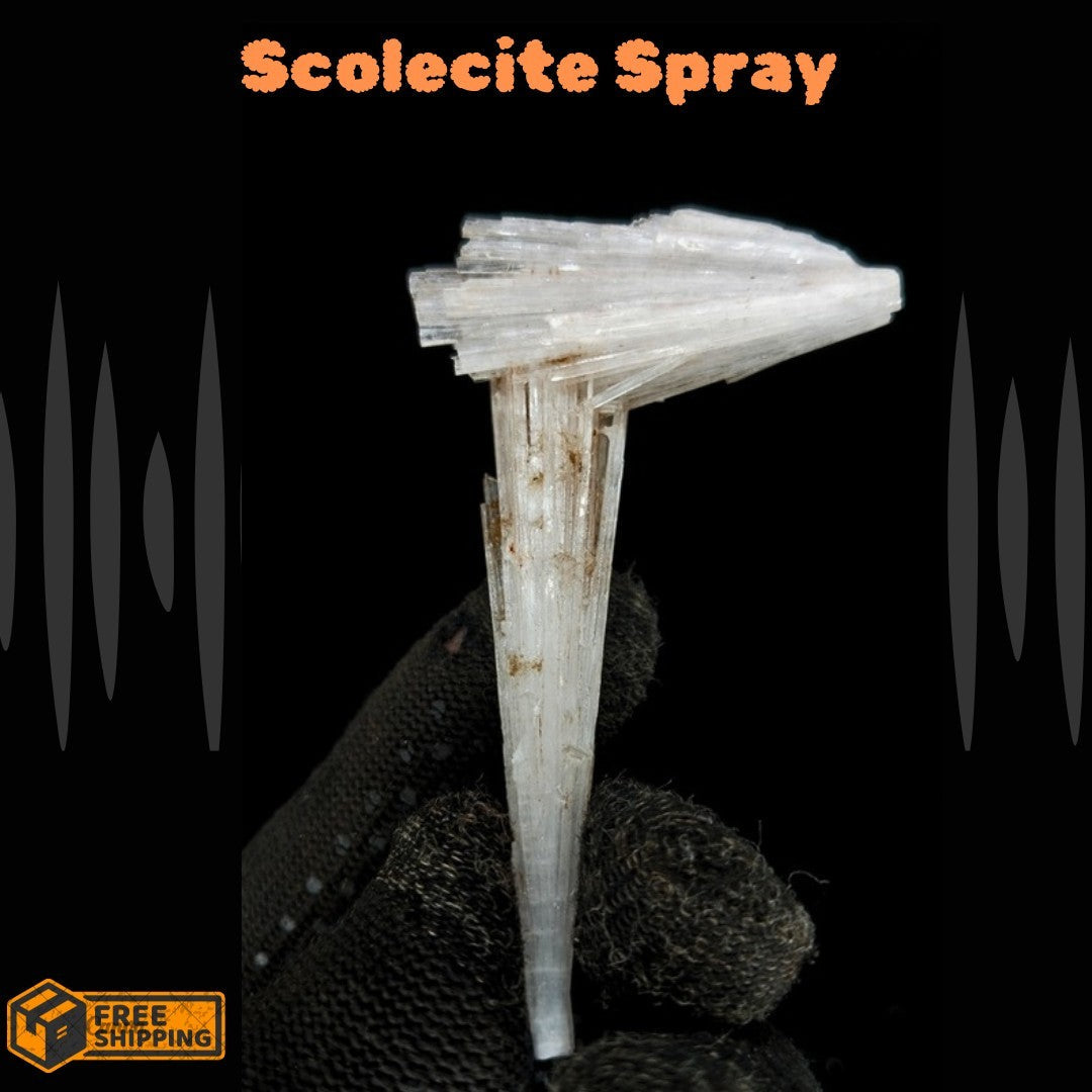 Natural Scolecite Healing Stone | Spiritual Cluster Crystal Home Decor 8g