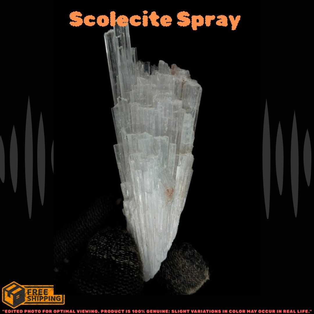 Natural Scolecite Healing Crystal 22g India – Collector Mineral Specimen