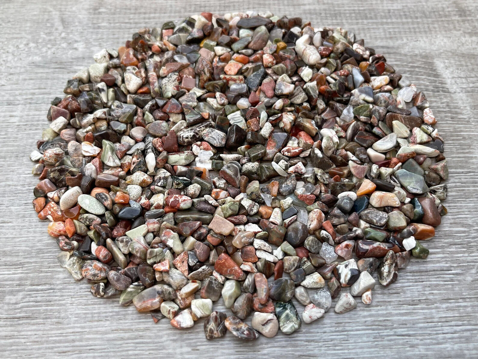 Grade A++ Semi Tumbled Gemstone Mini Chips 3 - 18 mm, Choose From 4 oz to 3 lbs