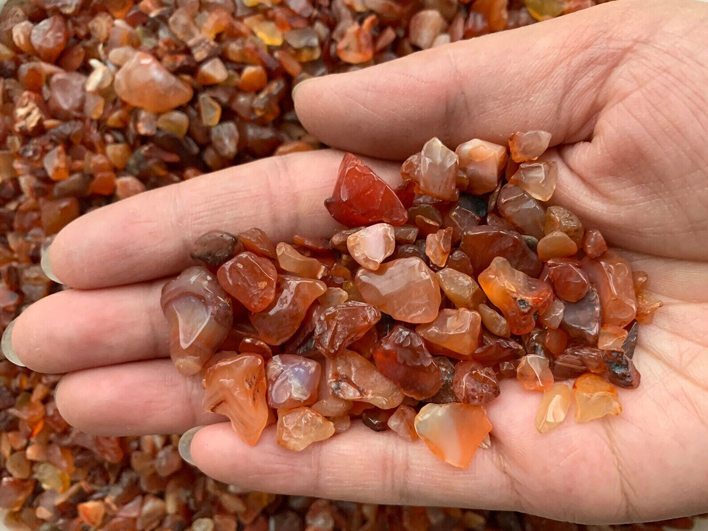 Grade A++ Semi Tumbled Gemstone Mini Chips 3 - 18 mm, Choose From 4 oz to 3 lbs