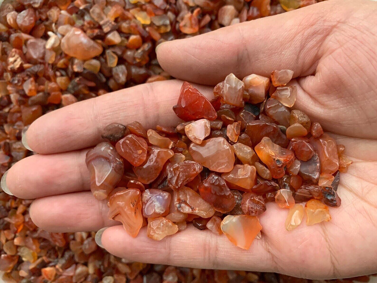 Grade A++ Semi Tumbled Gemstone Mini Chips 3 - 18 mm, Choose From 4 oz to 3 lbs