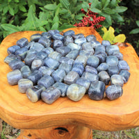 2 Medium Large Tumbled Iolite Gemstone Crystals (Third Eye Chakra)