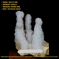 Rainbow Quartz Crystal Cluster 353g Rare Collector Specimen from India