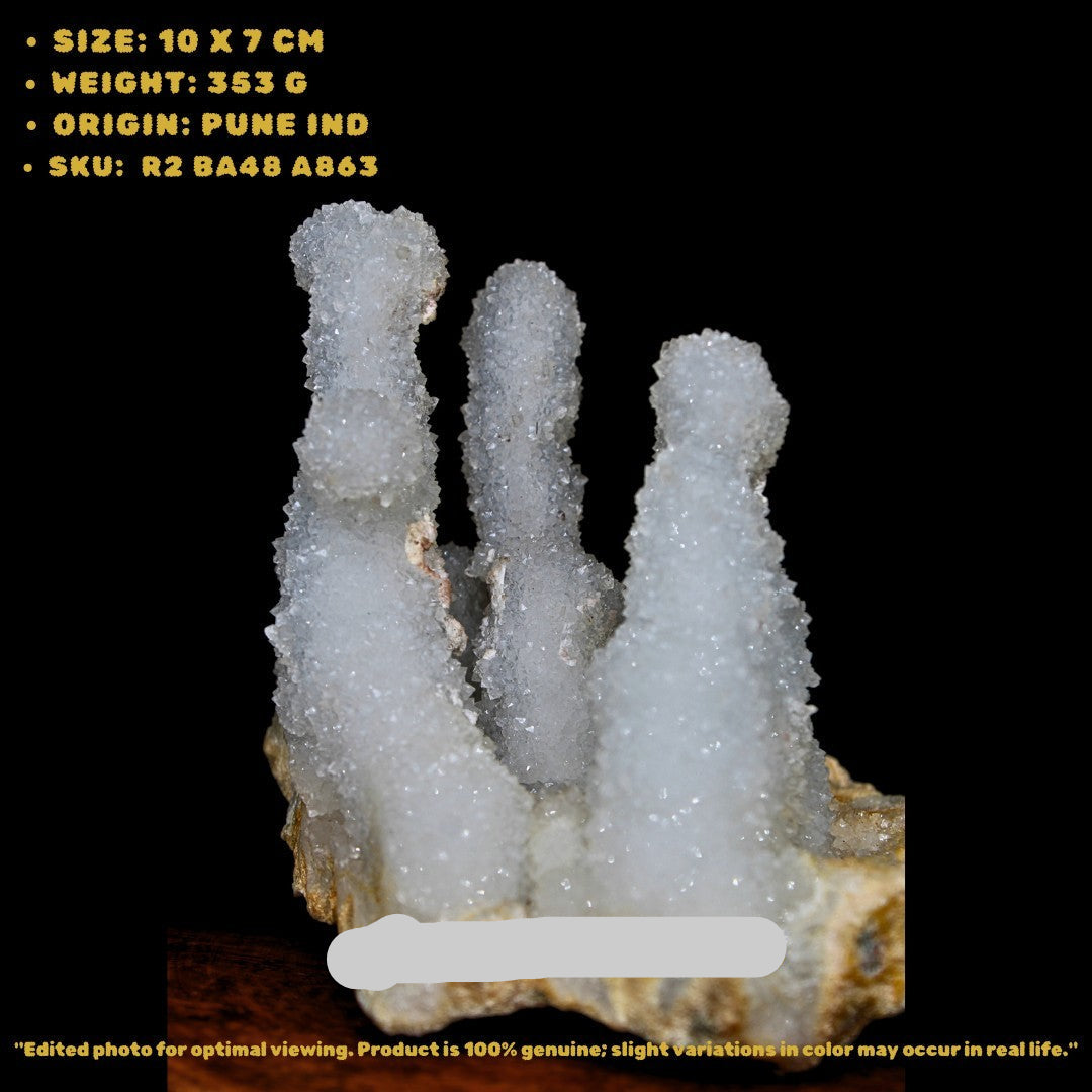 Rainbow Quartz Crystal Cluster 353g Rare Collector Specimen from India