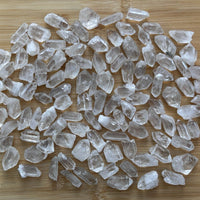 0.75" - 1.5" Small Rough Clear Quartz Point, Raw Healing Crystals, Wholesale Lot