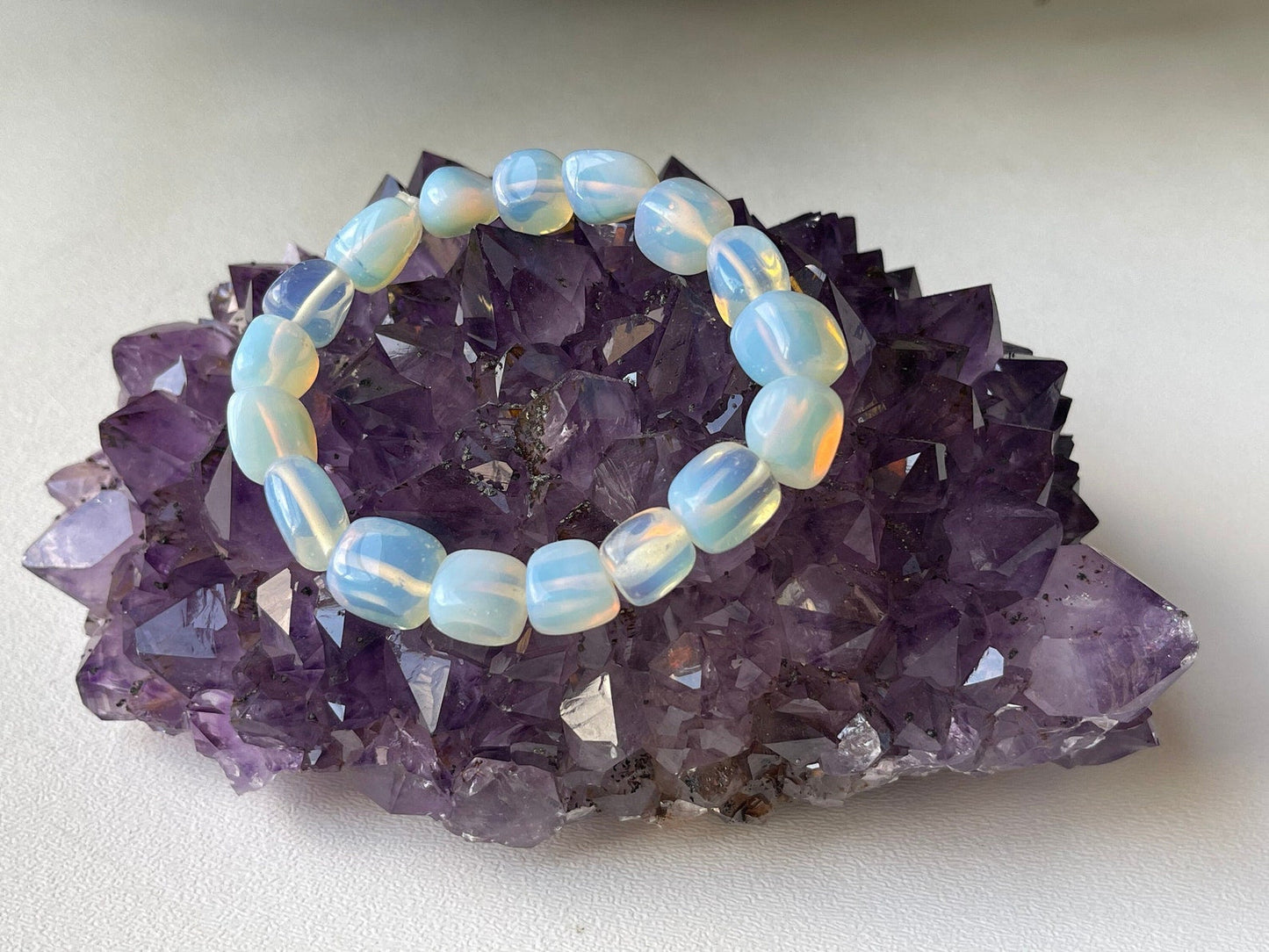 Wholesale Grade A++ Gemstone Nugget Bracelet, Choose from 18 Gemstone Types