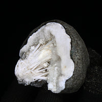 100g Scolecite Spray on MM Quartz Geode Rare Mineral Specimen India