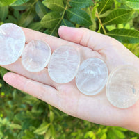 Natural Crystal Worry Stone: Choose Gemstone (Crystal Healing Pocket Stone)