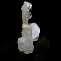 Apophyllite Rare Cluster Matrix 7cm 180g Shiny Tower Crystal Specimen from India